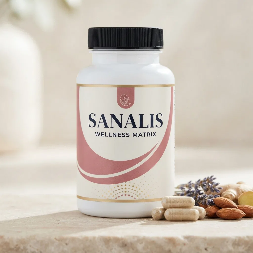 Sanalis Wellness Matrix glass jar with wooden lid
